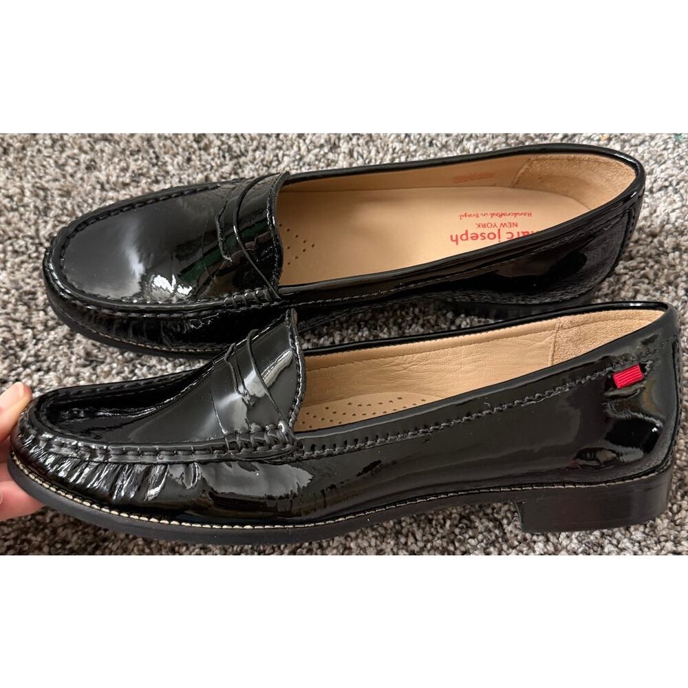 Black Patent Leather Women’s Penny Loafers by Trotters